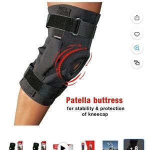 Kit and Ace Black Knee Support Brace